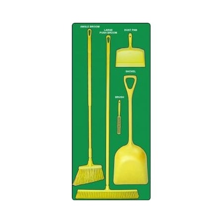 Accuform DRY ZONE STOREBOARDS MAXDUTY PSB612GNYL PSB612GNYL